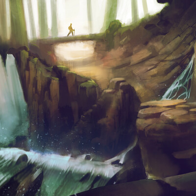 Waterfall sketch