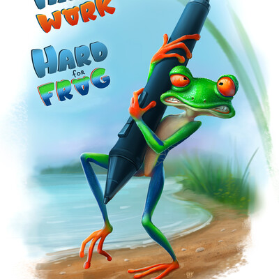 Hard work - Hard for frog