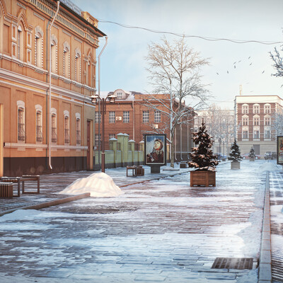 Зимняя улица
