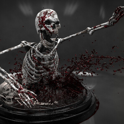 Blood skull