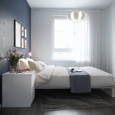 Спальня с мебелью IKEA