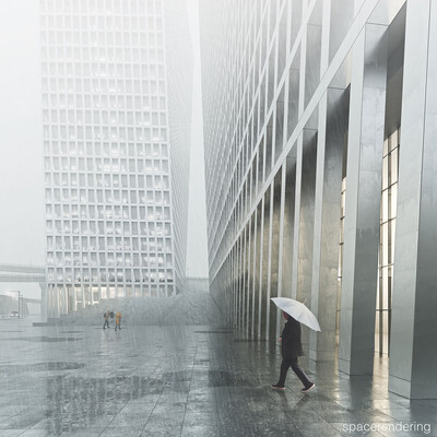 Rain in the city