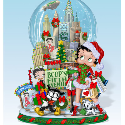 Betty Boop Новогодний шопинг Настольный Шар со снегом 