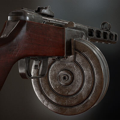 Soviet submachine gun PPSH 41