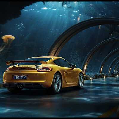Porsche - Underwater road + making of