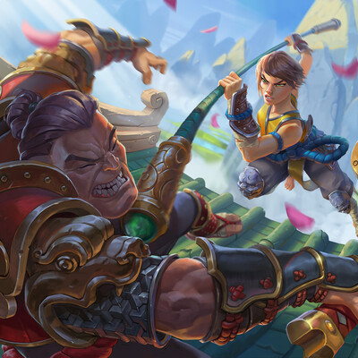 Схватка на крыше - Shadow Fight 3 Illustration Contest