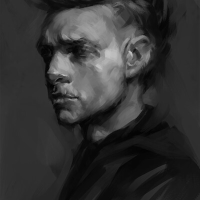 portrait.man.b&w