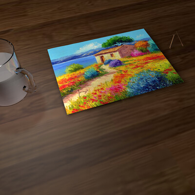 3D Композиция написанной картины
