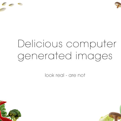 Фотореалистичные овощи 