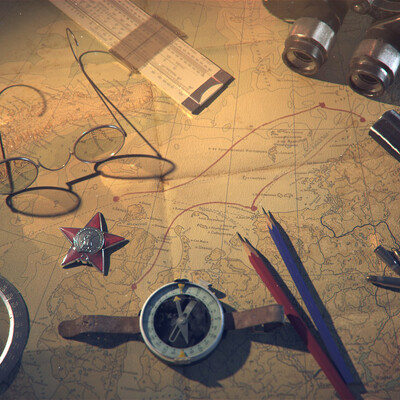 Shading Work #1: Grunge objects for Historical Channel.