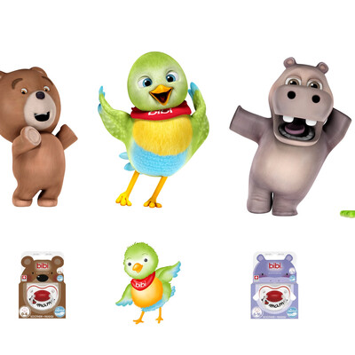 3D Characters Demo for Bibi Cartoon animation