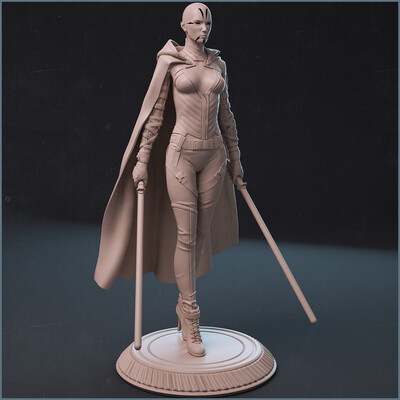 Asajj Ventress - 3d print (fan art)