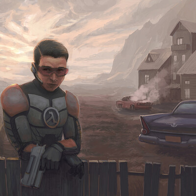 Фан арт к невышедшей Half-life 3 