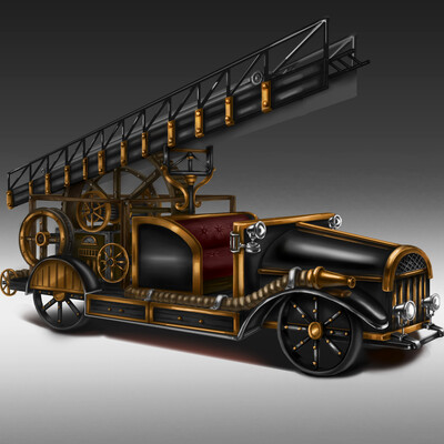 STEAMPUNK FIREFIGHTER CAR