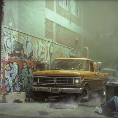 New York back alley 
