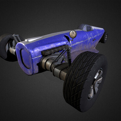 Dieselpunk racking car
