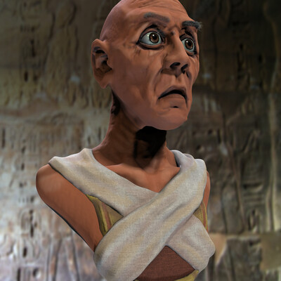 Египетский жрец в стилистике sid meier's civilizations 6