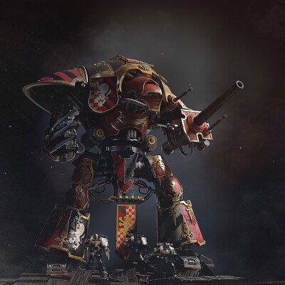 imperial knight warhammer 40k fan art
