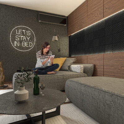 LET'S STAY IN BED. Комната для отдыха