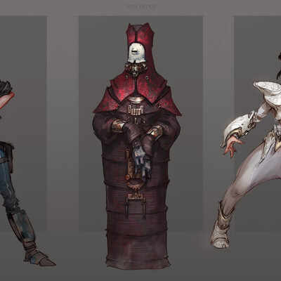 Fast character sketches