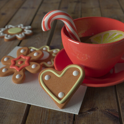 still life with gingerbread