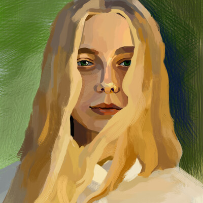 Портрет в Krita