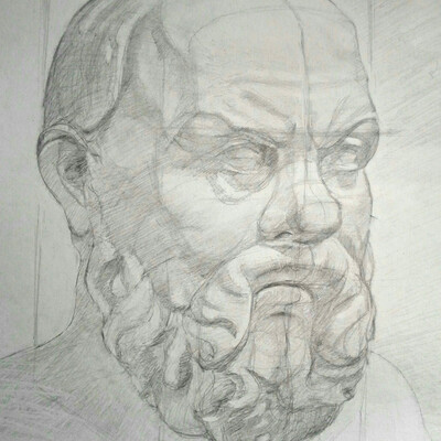 Сократ. Карандаш. А3 / 297x420mm.