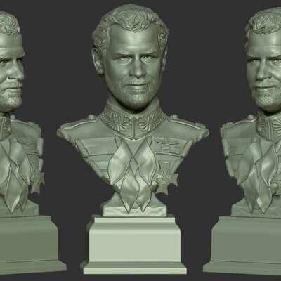 Prince Harry, 3D Бюст для печати