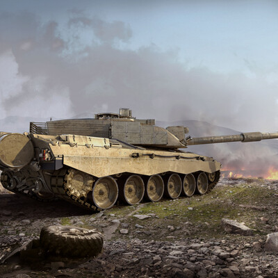 Практика создания загрузочного экрана на базе танка Challenger2