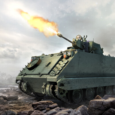 Практика создания загрузочного экрана на базе танка M113 