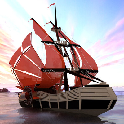 Steampunk ship
