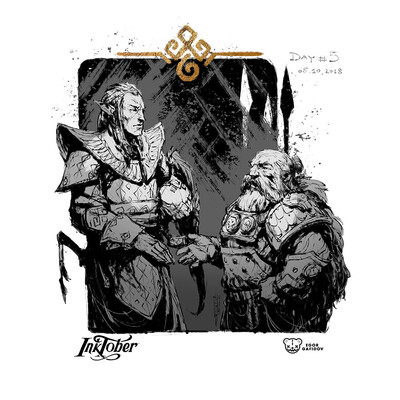Dwarfs. Inktober 2018. Week 1