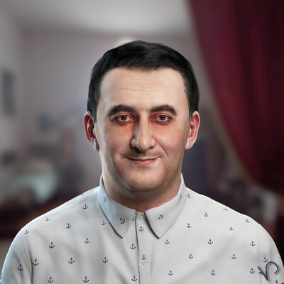Цифровой портрет Мкртича Арзуманяна