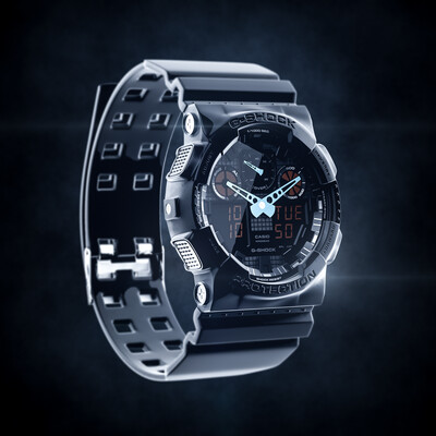 G-SHOCK. Разминка. Моделинг в максе, рендер в C4D