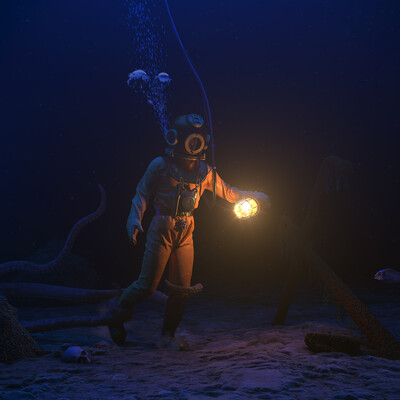 Three bolt diver