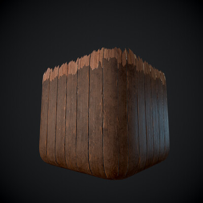 Broken wood planks material