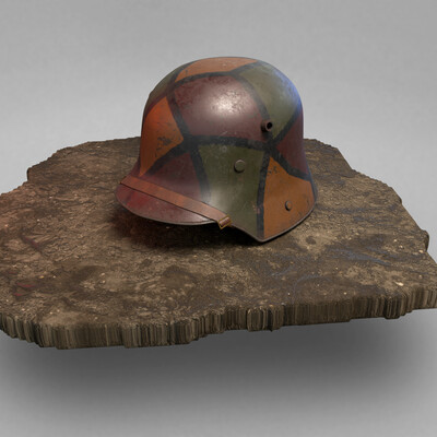 Немецкий шлем Первой Мировой Войны Stahlhelm M1916 Camo