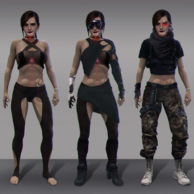 Sci-fi character concept art for personal project