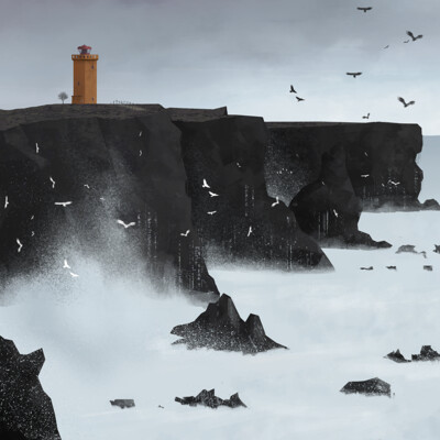 Landscape study sketch