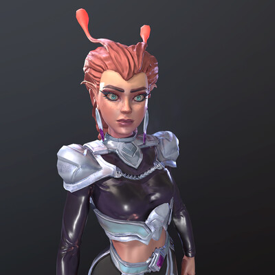 Low poly персонаж с PBR текстурами