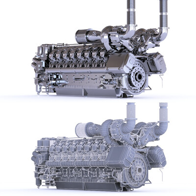 16V4000 MTU Marine Engine