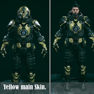 Battle suit Destroyer Low-poly 3D model