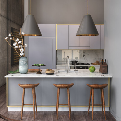 NY Grey Loft | Лофт в Нью-Йорке