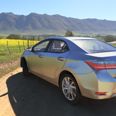 3D model Toyota Corolla 2017