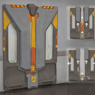 Sci-fi door concept design
