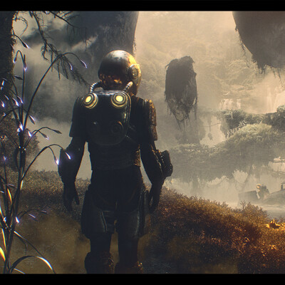 Arrival - sci-fi illustration
