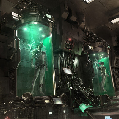 Sci-Fi Interior 3D Visualization