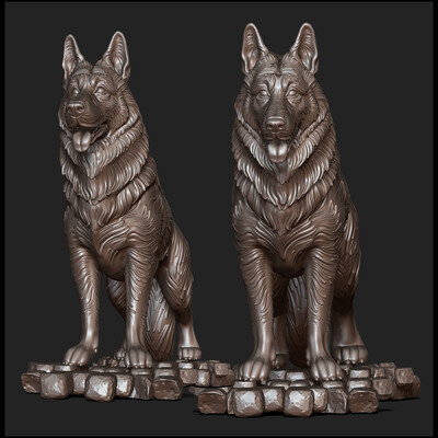 sculpture dog