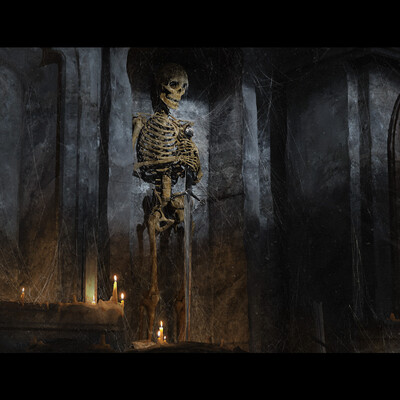 Cinematic concept art "Undead Warrior"