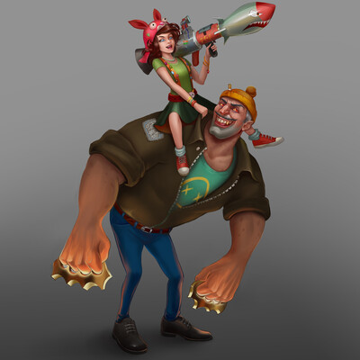 Сouple of heavily-armed perps